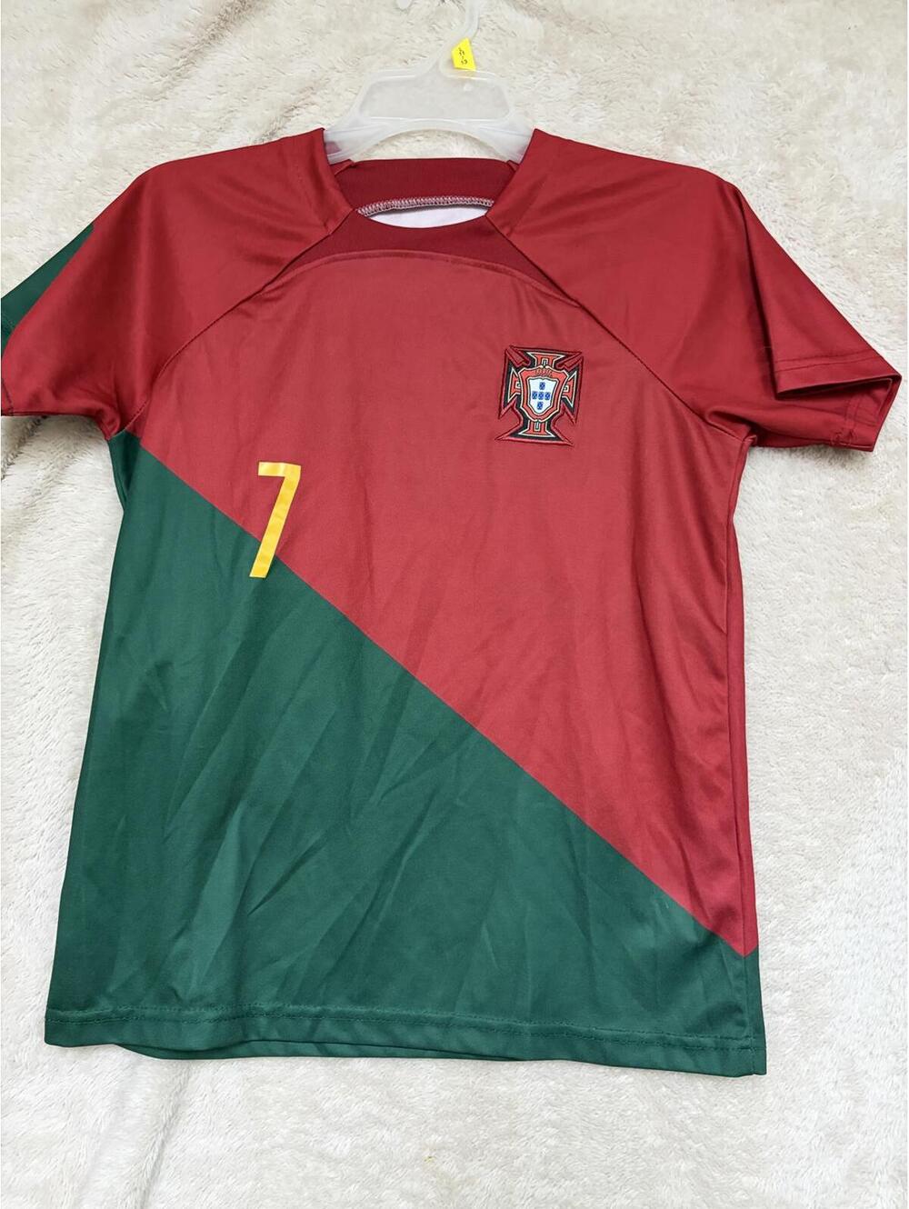 CHRISTIANO RONALDO Portugal National Team Soccer Jersey with Number 7